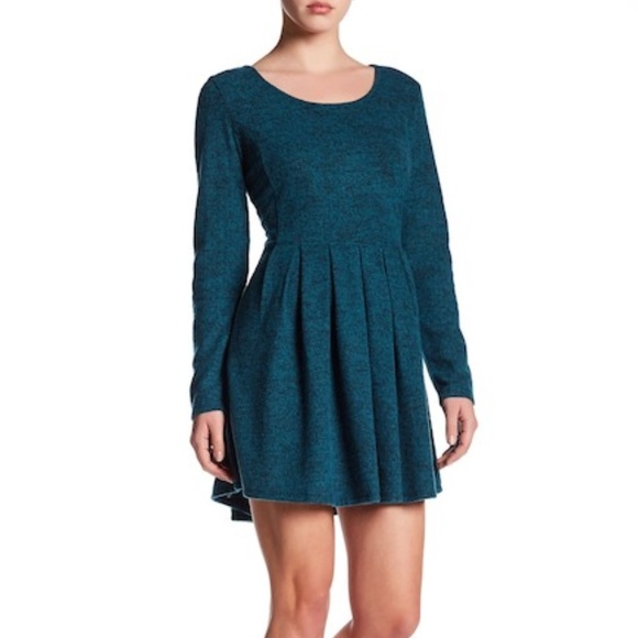 Olive & Oak Dresses & Skirts - Olive + Oak Teal Pleated Dress NWT
